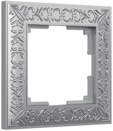 Рамка универсальная Werkel Antik 1-м. металл матовый хром картинка